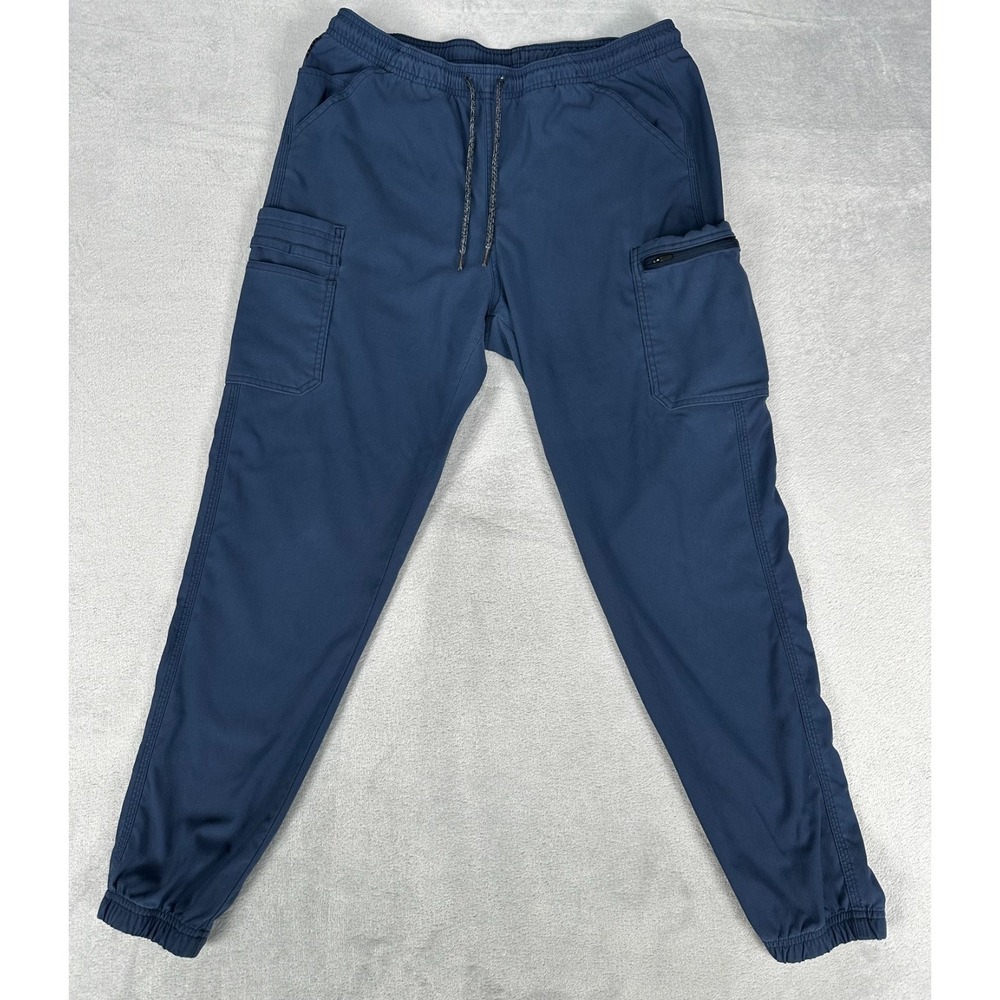 Carhartt Jogger Scrub Pants Womens Large Navy Blue Rugged Flex Peak Cargo C52137